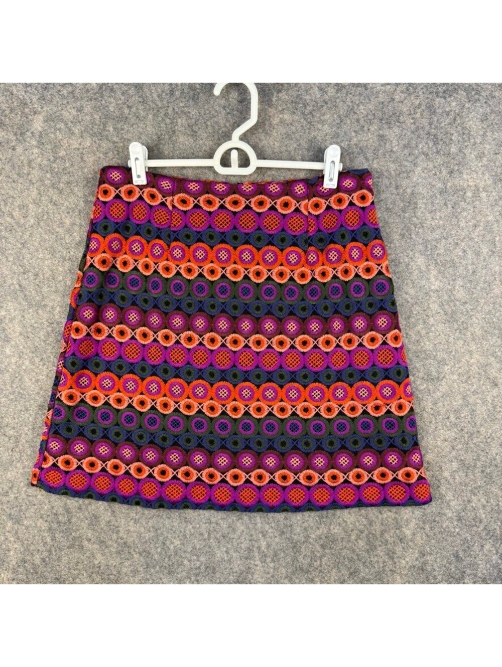 Hutch Hadiya Embroidered Skirt Vibrant Multi Size 6 Boho Artsy Festival 445
